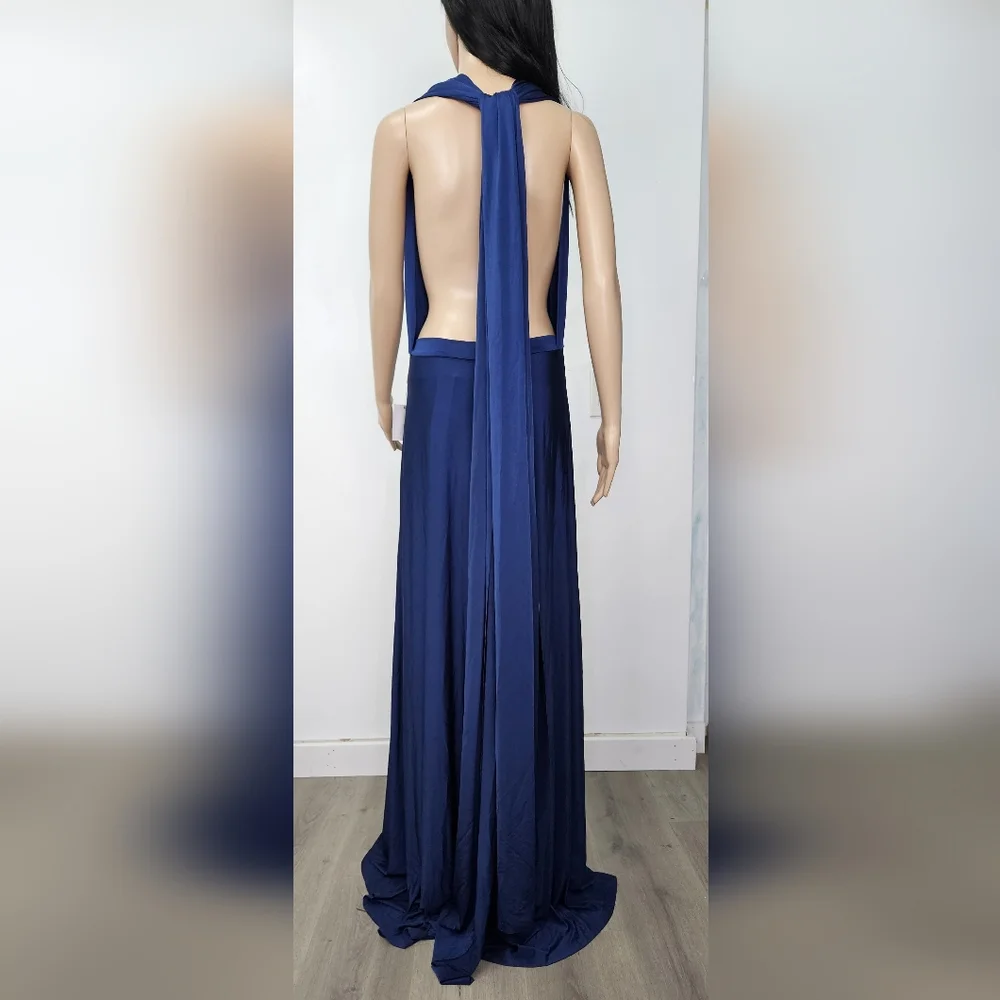 Lulu's Royal Blue Maxi Dress - Picture 6 of 11